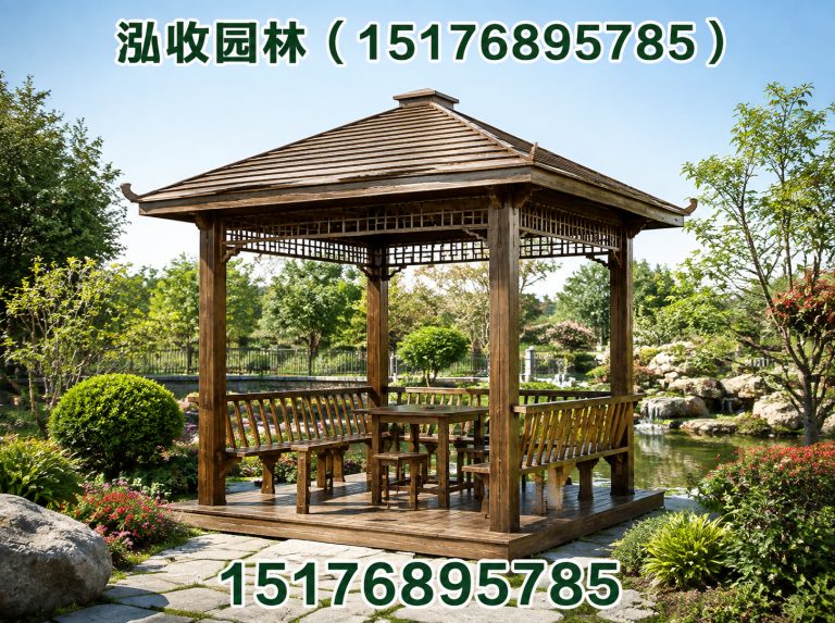 中卫防腐木凉亭展示图